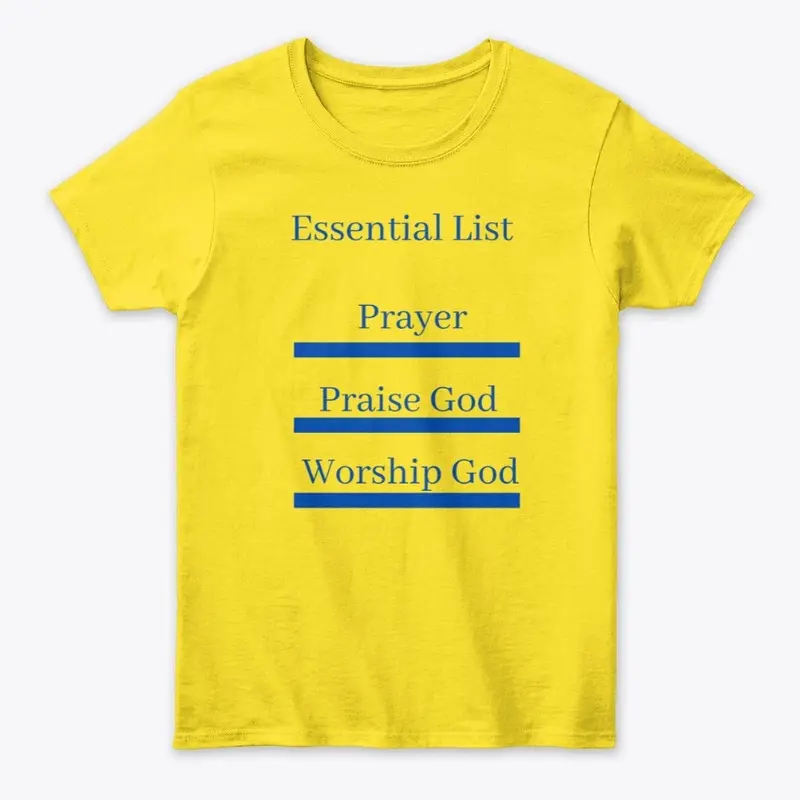 Personal Spiritual Essential List